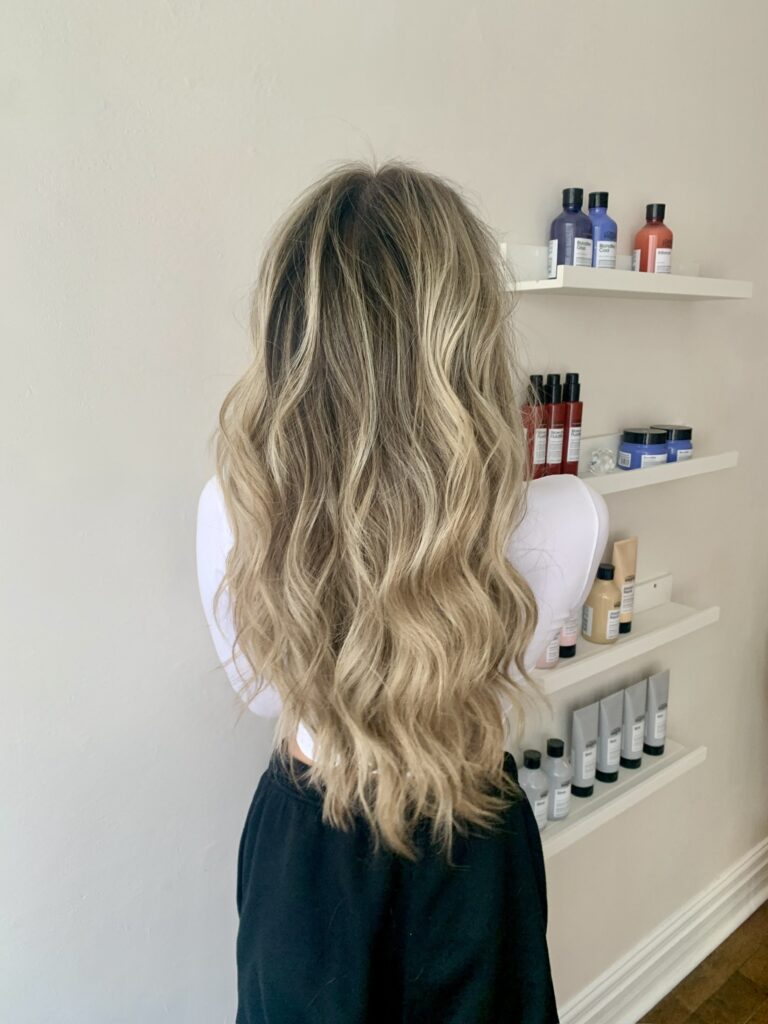 blonde balayage toronto at tatiana hair salon