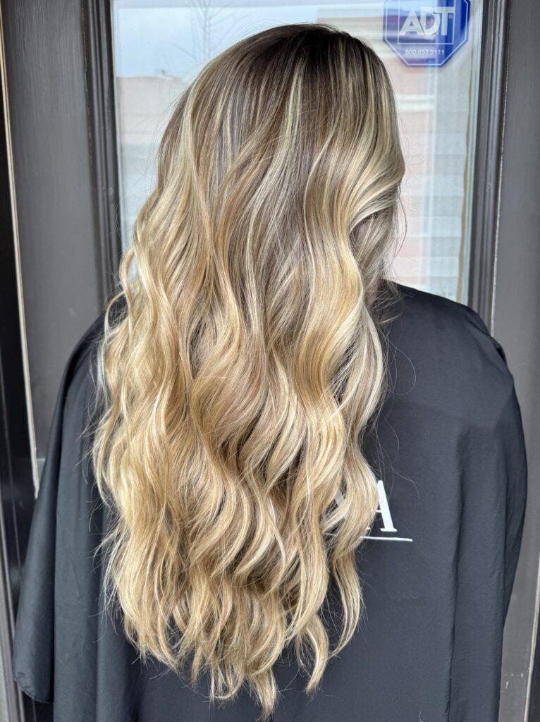 blonde balayage highlights toronto